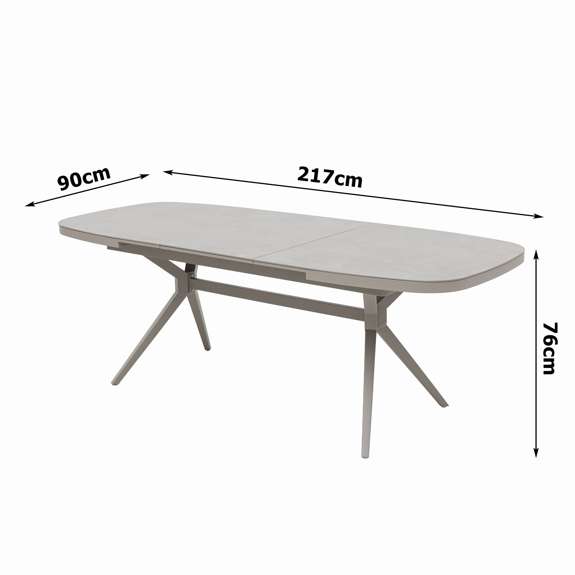 PREMIUM! 7-teiliges Dining Set AURORA / MADRI – Flexibel ausziehbar &amp; entspannt schwingen