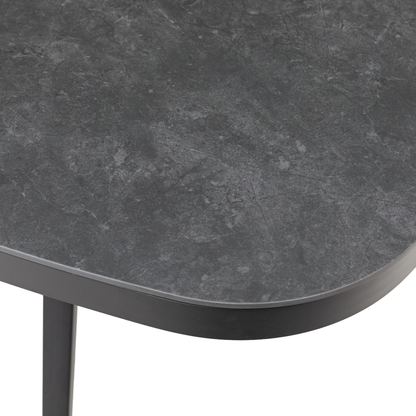 PREMIUM! Essgruppe / Dining Set MADRI VERDE Schwinger &amp; AURORA NERO DESIGN Ausziehtisch
