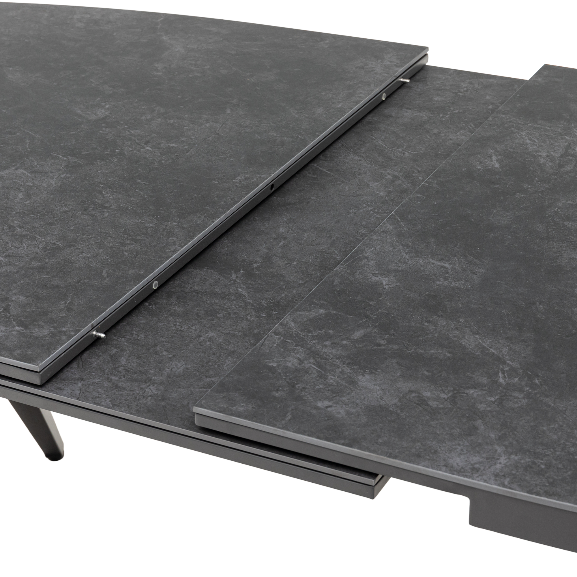 PREMIUM! Essgruppe CORDA Drehsessel &amp; AURORA Nero Design Ausziehtisch