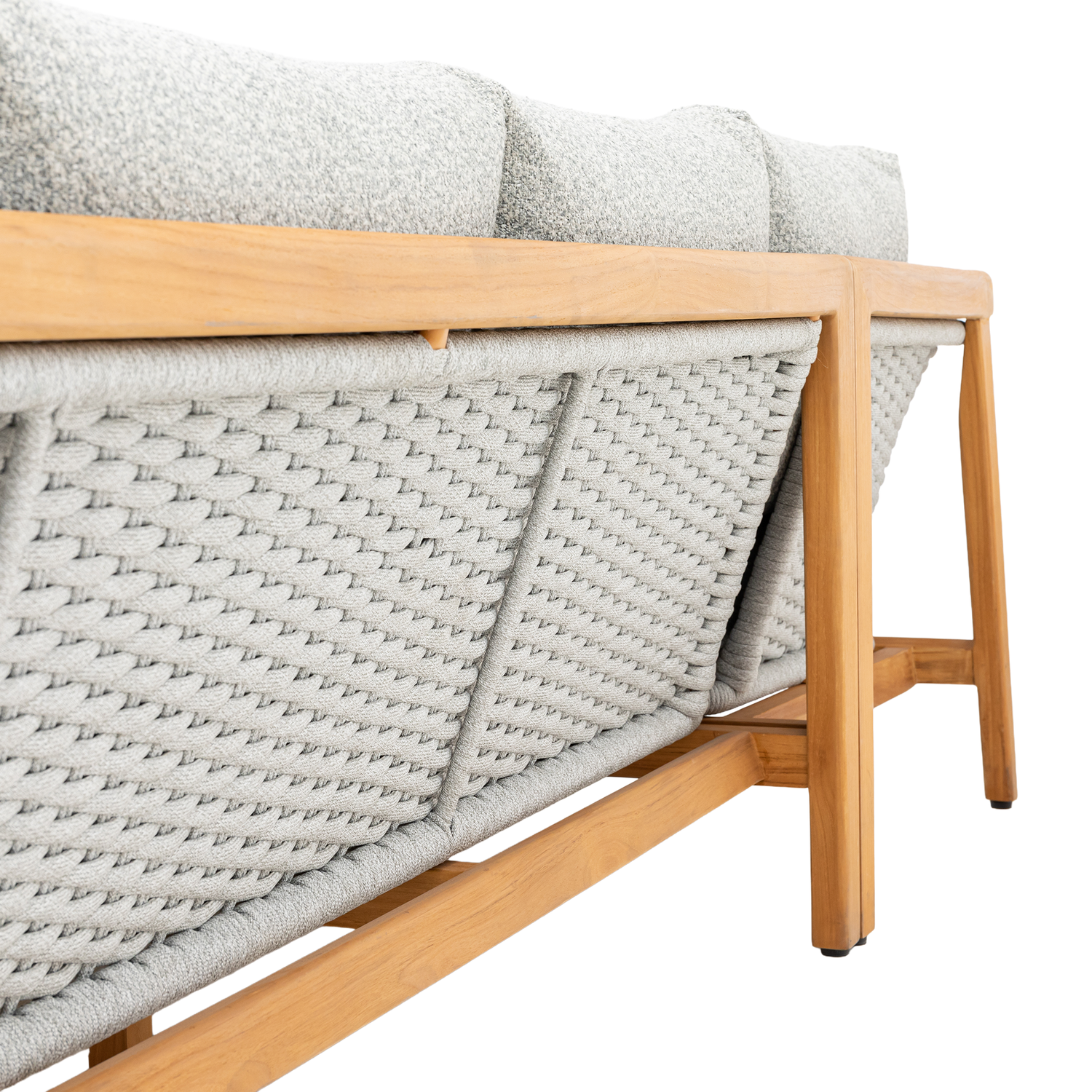 Inspired by nature! Ecklounge Set Granvia eine Kombination aus Alu Teakholz Rope und Olefin Stoff