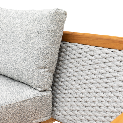 Inspired by nature! Ecklounge Set Granvia eine Kombination aus Alu Teakholz Rope und Olefin Stoff