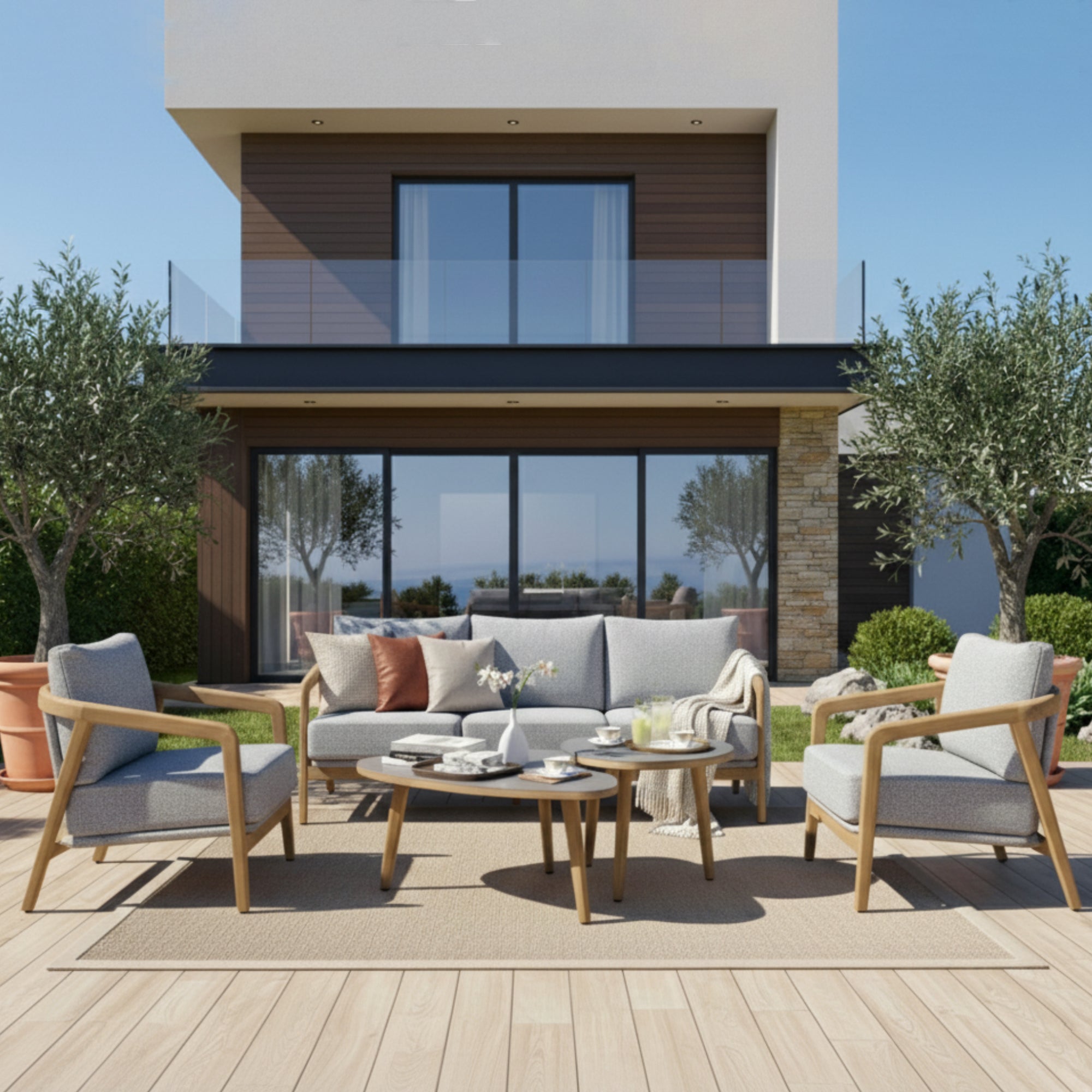 TEAK / Rope Lounge Set Granvia