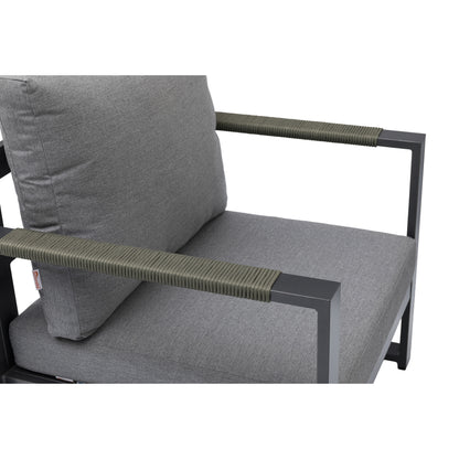 Kissen wegräumen? 365 Tage draußen lassen! Lounge Set Elana 100% wetterfest dank Sunbrella®