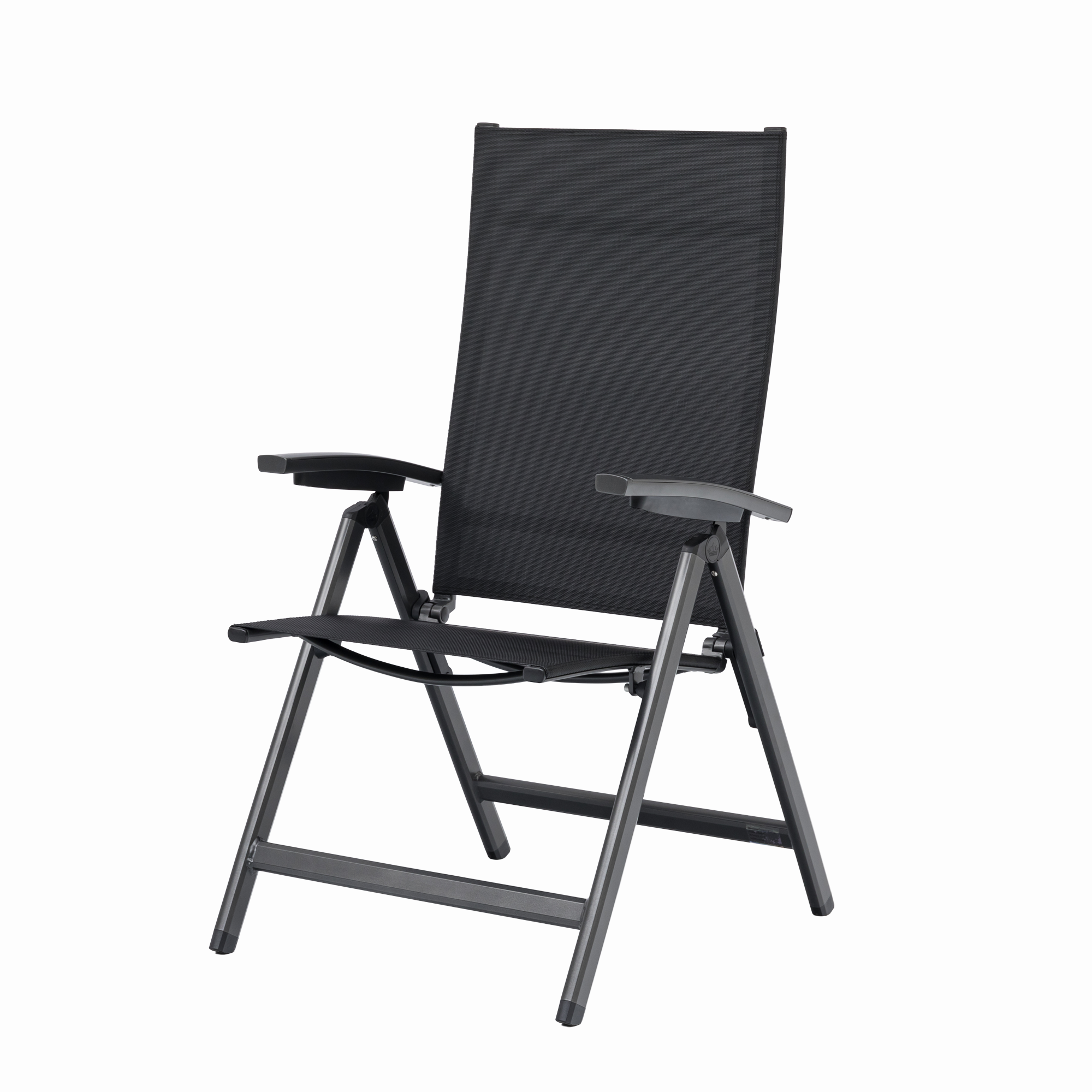 Premium Aluminium Klappsessel Avantage Dark Moon / mehrfach verstellbar anthrazit