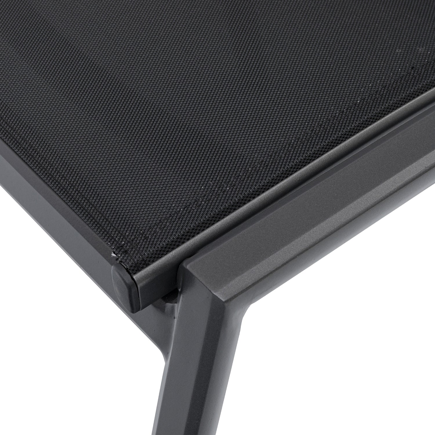 Aluminium / Sling Textilen Hocker Avantage Black Moon in anthrazit