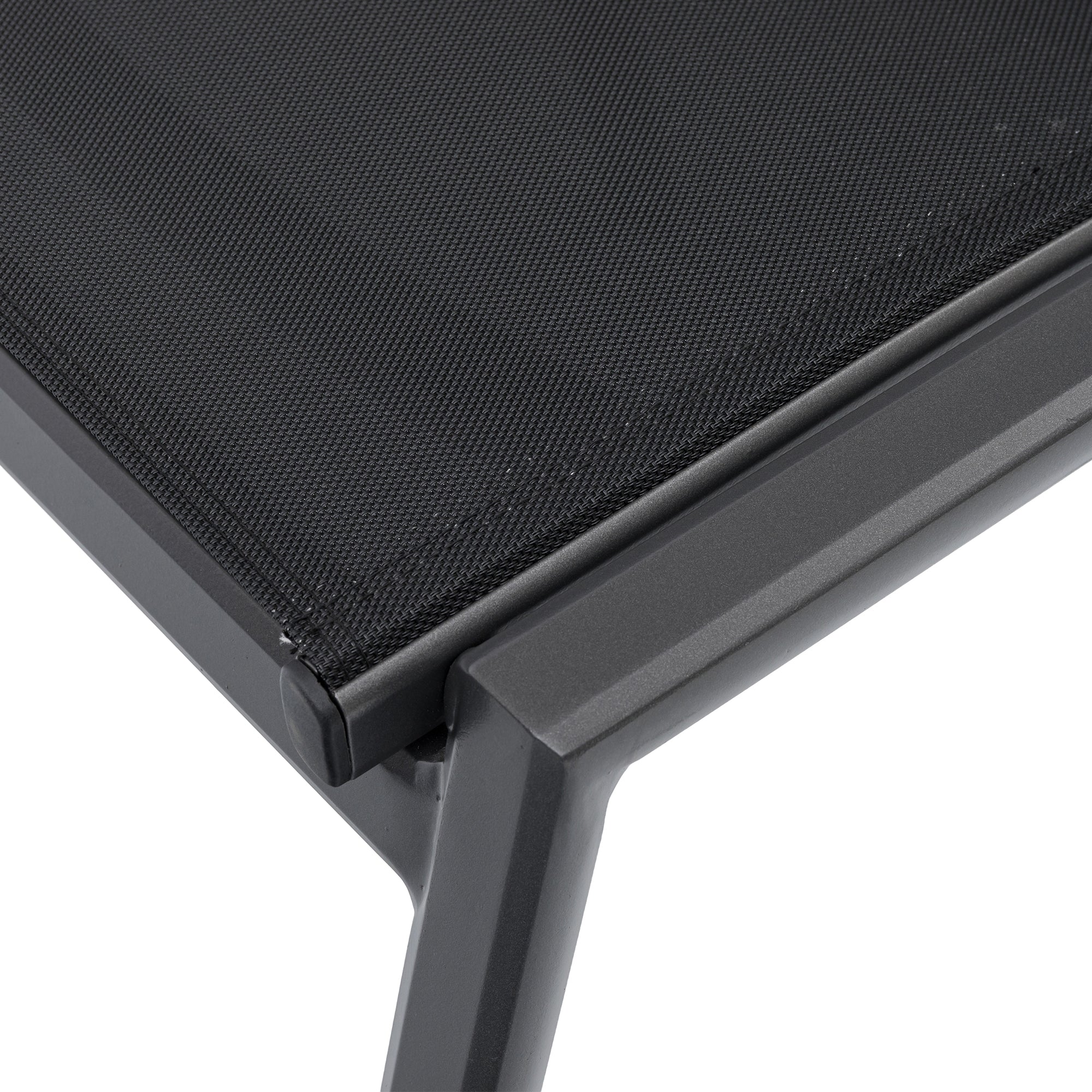 Aluminium / Sling Textilen Hocker Avantage Black Moon in anthrazit