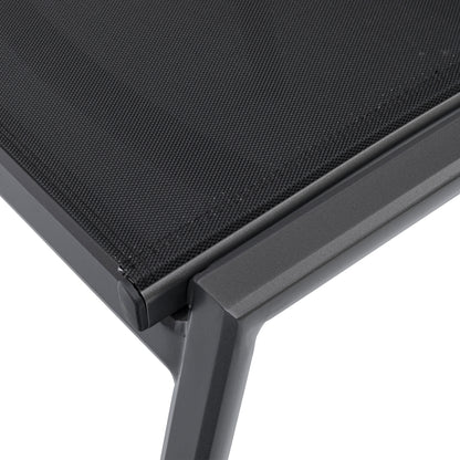Aluminium / Sling Textilen Hocker Avantage Black Moon in anthrazit