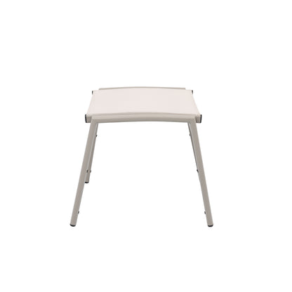 Aluminium / Sling-Textilen Hocker Avantage Moon (creme/beige)
