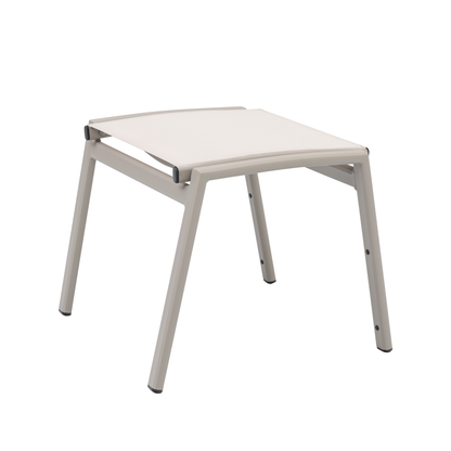 Aluminium / Sling-Textilen Hocker Avantage Moon (creme/beige)