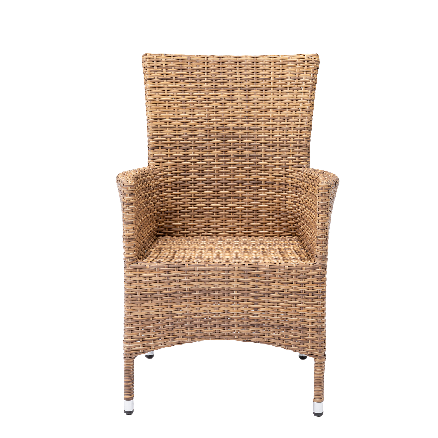 Aluminium / Polyrattan Dining Sessel Iguana extra breit und hoch