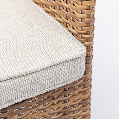 Aluminium / Polyrattan Dining Sessel Iguana extra breit und hoch