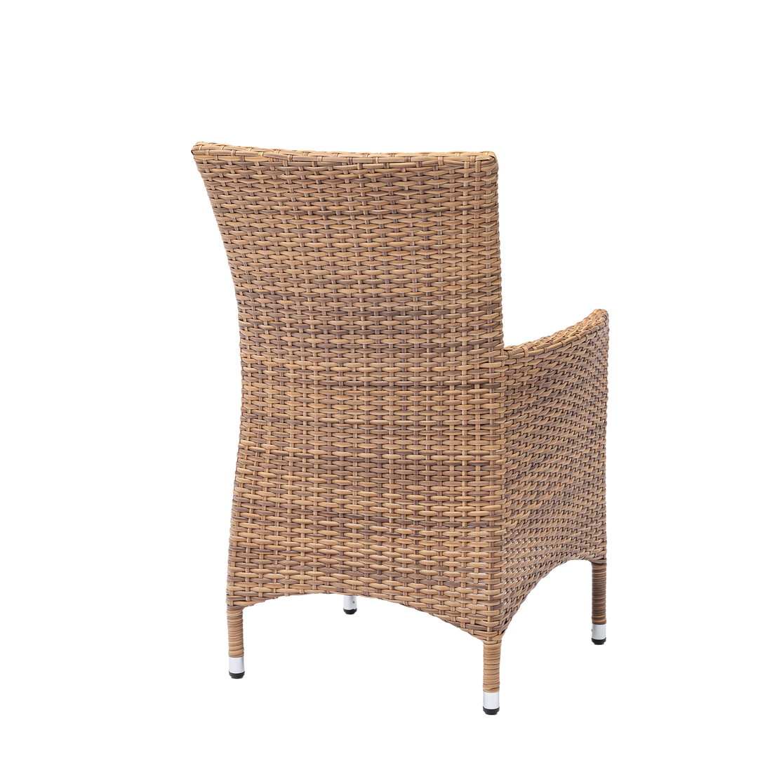 Aluminium / Polyrattan Dining Sessel Iguana extra breit und hoch