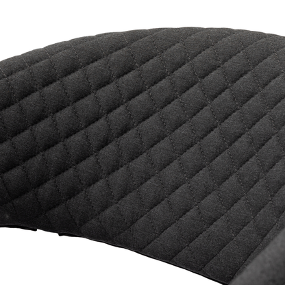 Aluminium Outdoor Dining Stapelsessel Puro / VELUVÉ by LIKA-TEX® Onyx