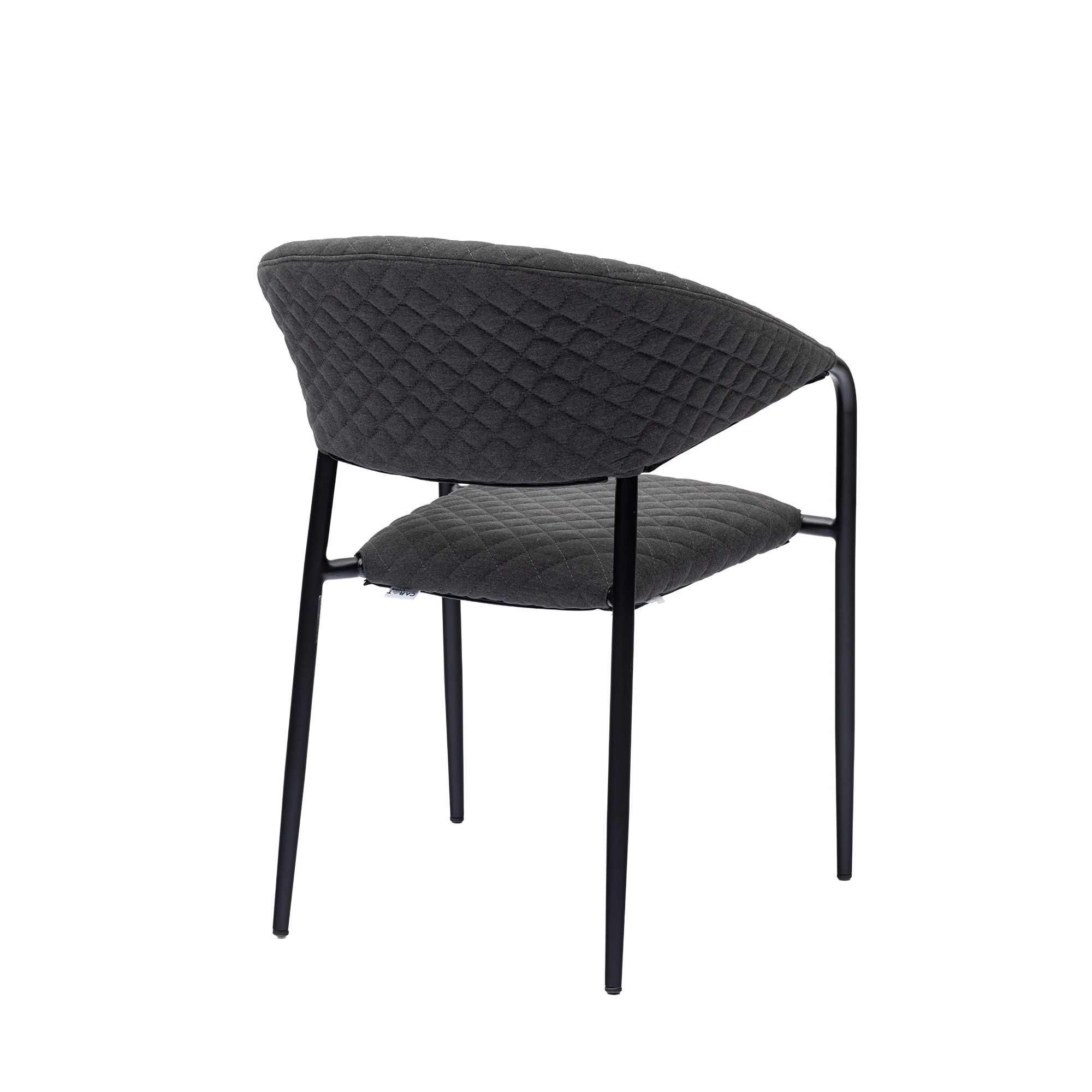 Aluminium Outdoor Dining Stapelsessel Puro / VELUVÉ by LIKA-TEX® Onyx