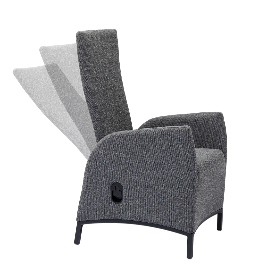 Outdoor Dining Movesessel Tarent 100% wetterfest VELUVÉ by LIKA-TEX® Bezug onyx