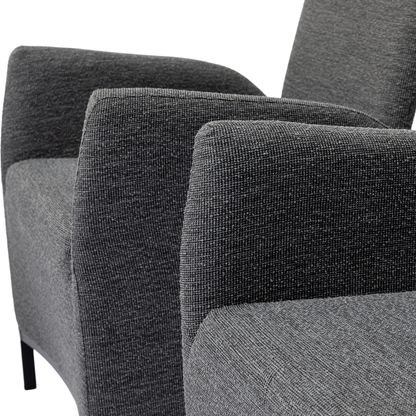 Outdoor Dining Movesessel Tarent 100% wetterfest VELUVÉ by LIKA-TEX® Bezug onyx - stufenlos verstellbare Rückenlehne