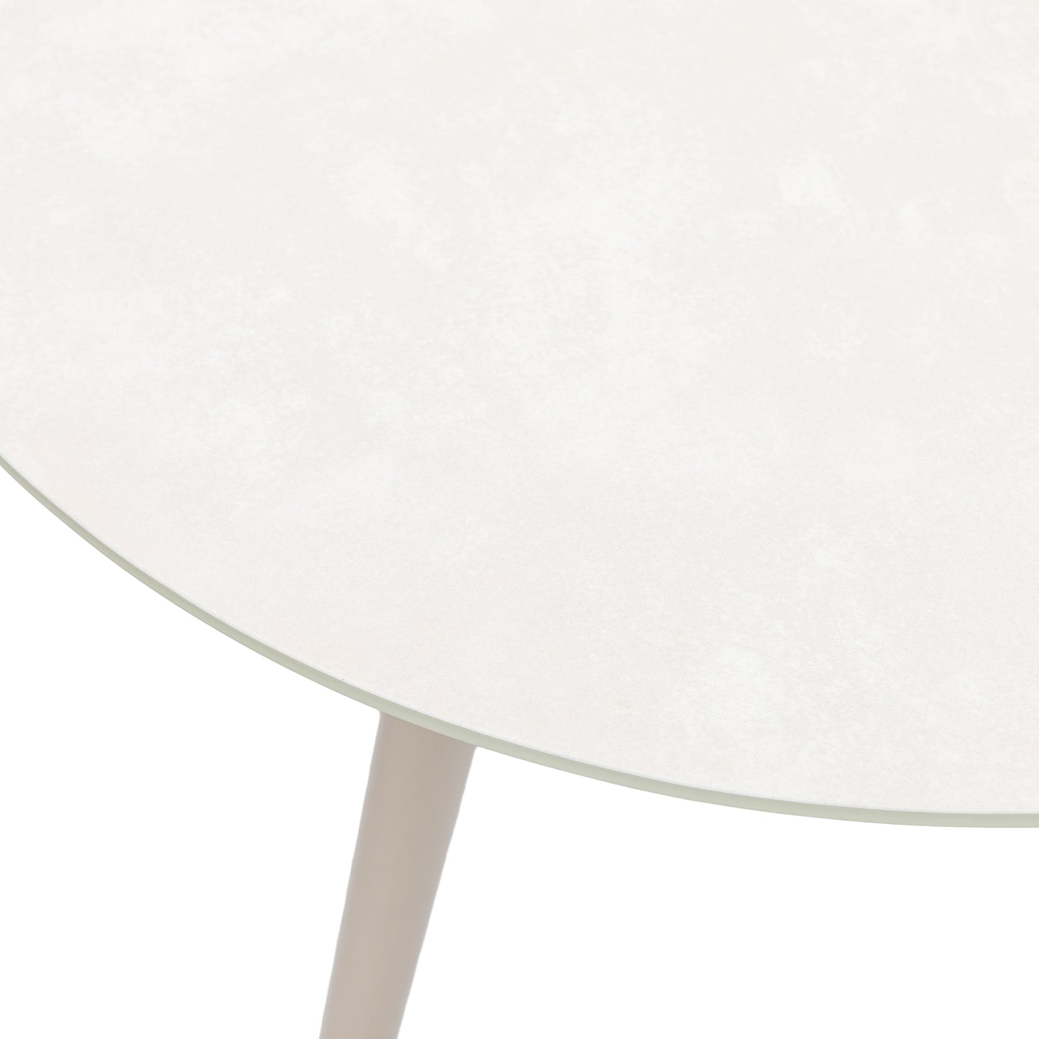 Outdoor Alu Dining Set Evara / VELUVÉ by LIKA-TEX® pearl - 100% wetterfest