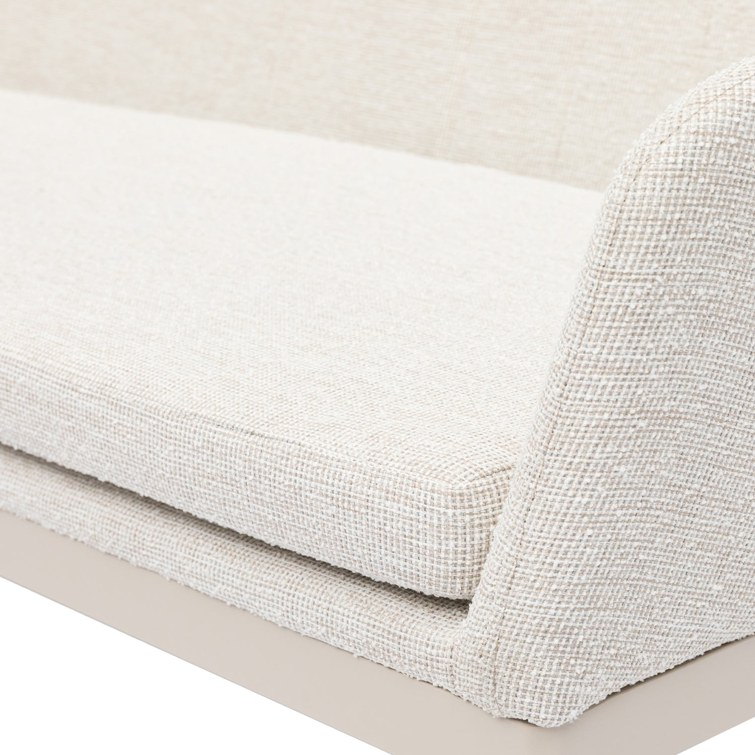 Outdoor Alu Dining Set Evara / VELUVÉ by LIKA-TEX® pearl - 100% wetterfest