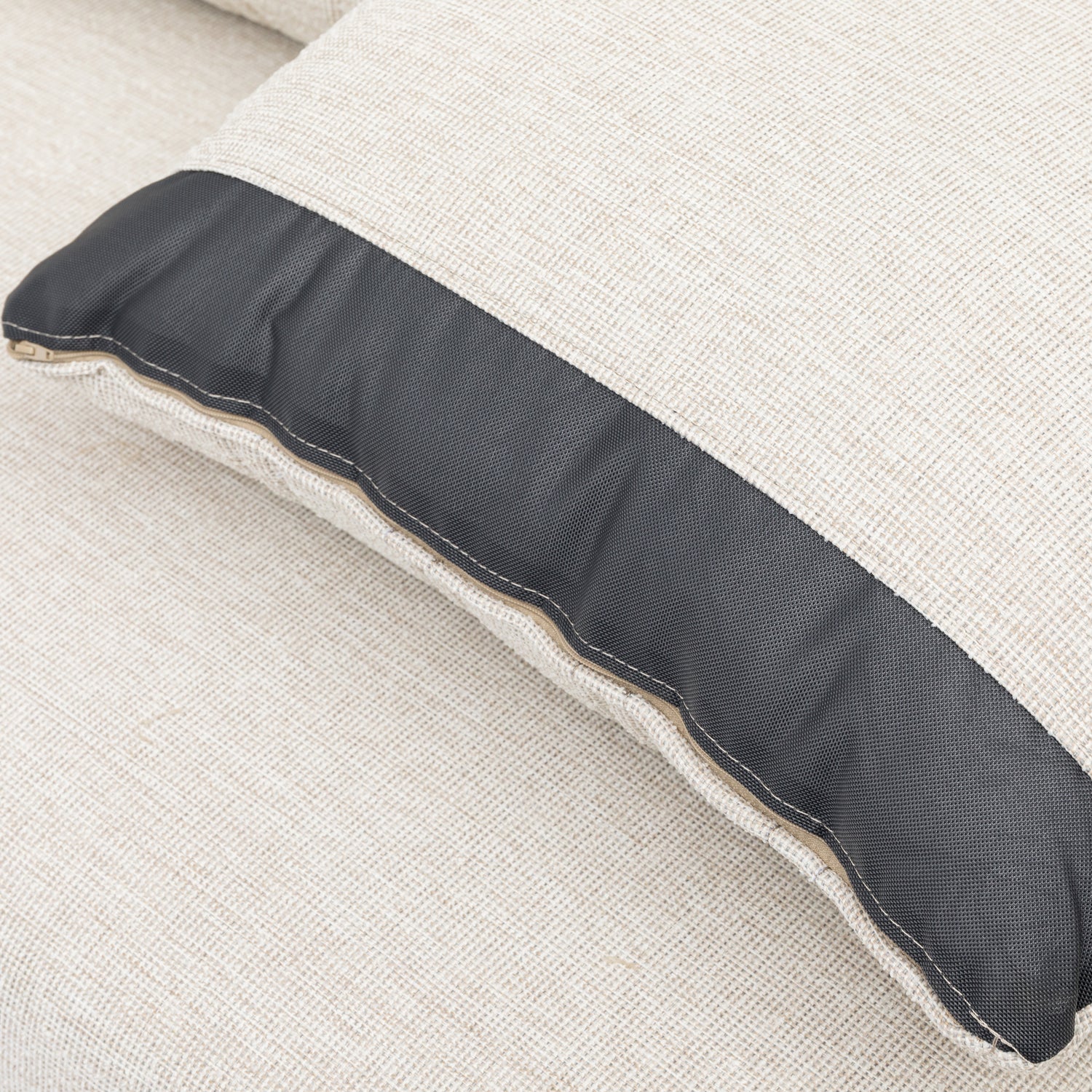 Outdoor Lounge Set Pulse VELUVÉ by LIKA-TEX® Bezug zu 100% Wetterfest pearl