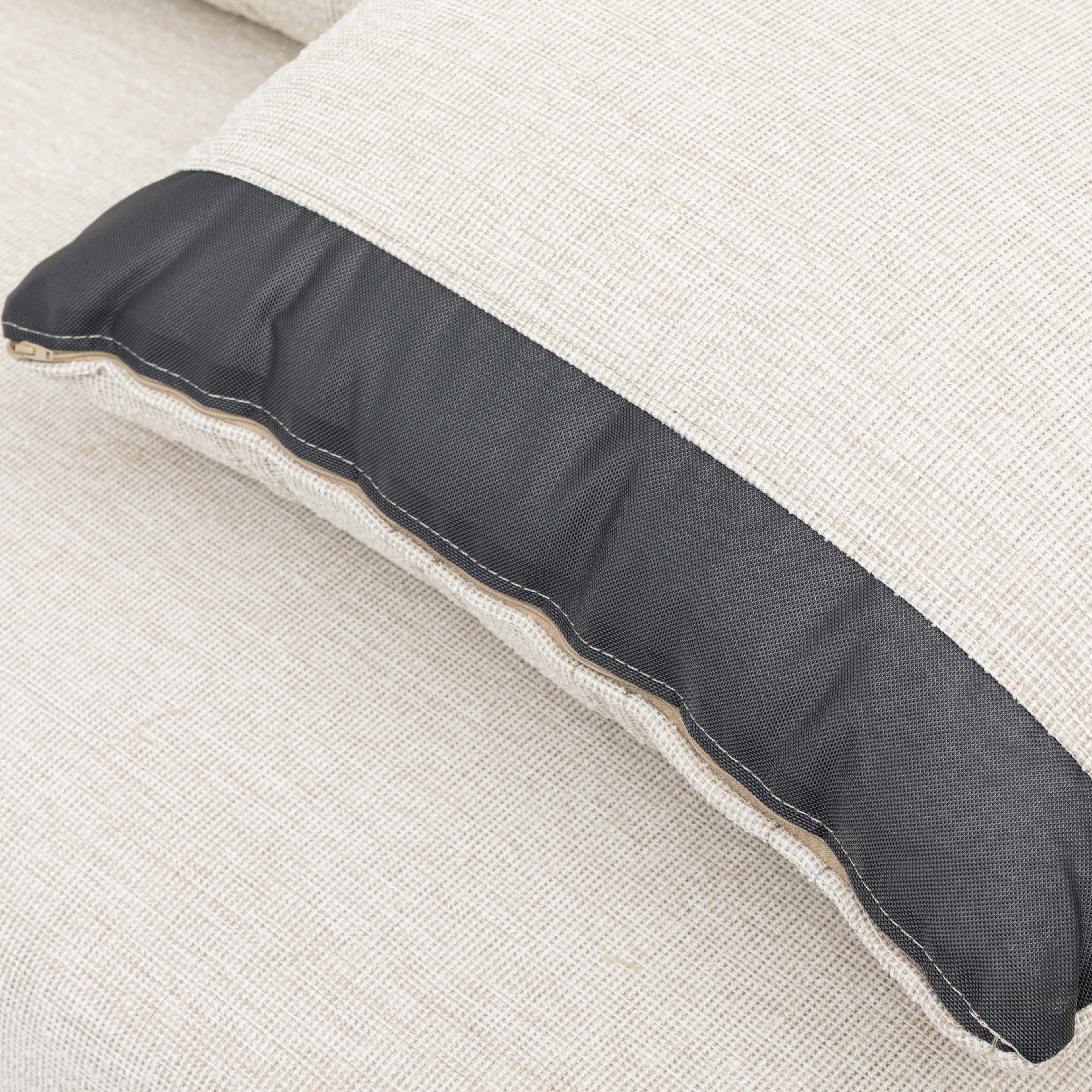 Outdoor Lounge Set Pulse VELUVÉ by LIKA-TEX® Bezug zu 100% Wetterfest pearl