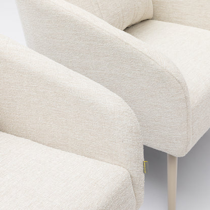 Outdoor Lounge Set Pulse VELUVÉ by LIKA-TEX® Bezug zu 100% Wetterfest pearl