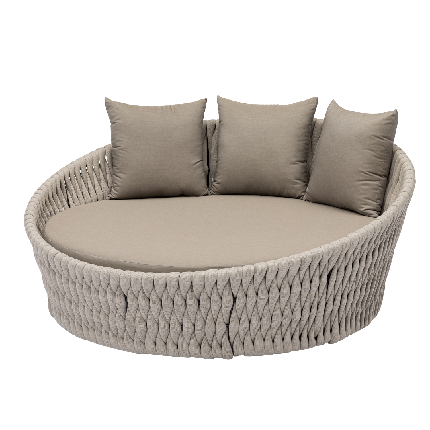 LUXUS PUR! Alu / Rope Daybed Orba 100% wetterfest LIKA-TEX® Bezug