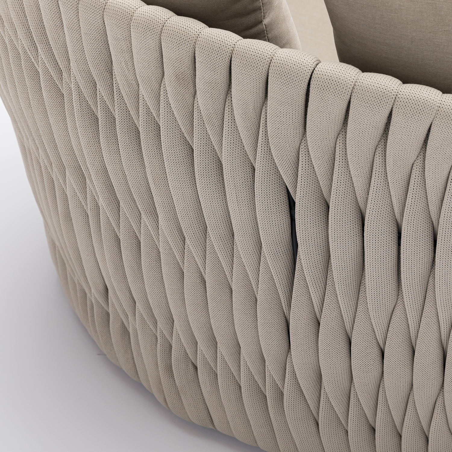LUXUS PUR! Alu / Rope Daybed Orba 100% wetterfest LIKA-TEX® Bezug
