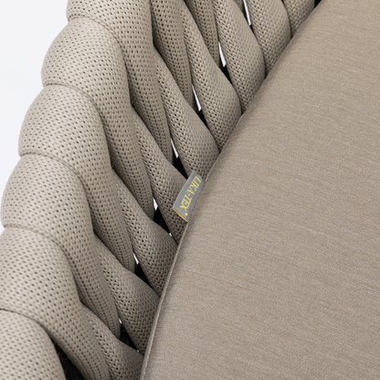LUXUS PUR! Alu / Rope Daybed Orba 100% wetterfest LIKA-TEX® Bezug