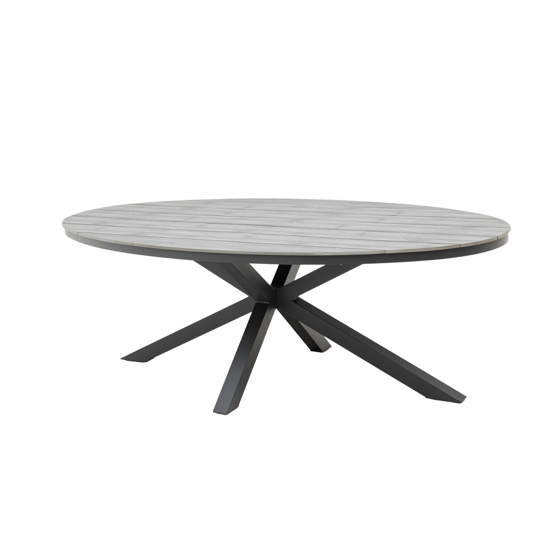 Aluminium / Nonwood Tisch Volterra 220x115x74cm in grau