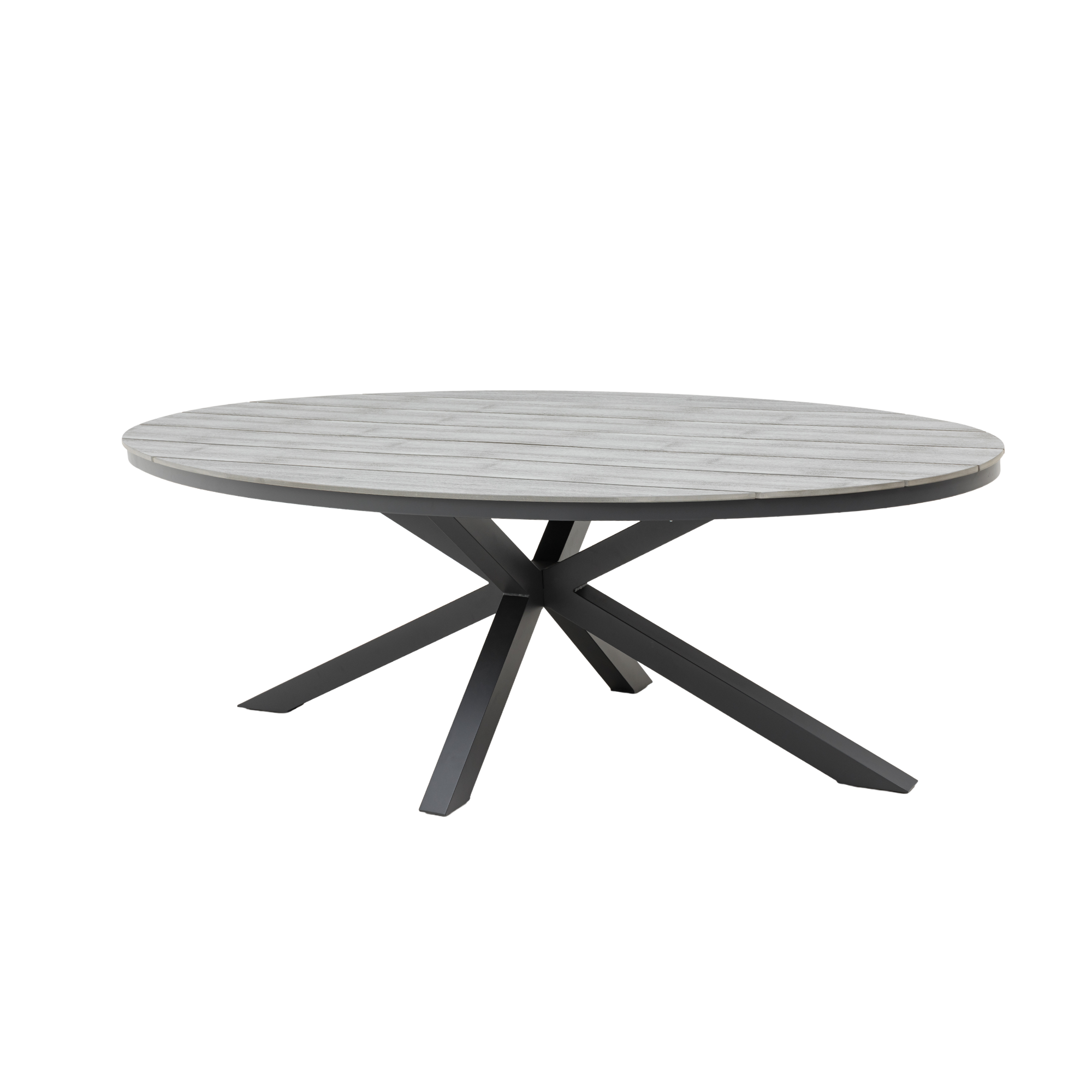 Aluminium / Nonwood Tisch Volterra 220x115x74cm in grau