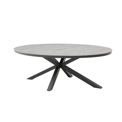 Aluminium / Nonwood Tisch Volterra 220x115x74cm in grau