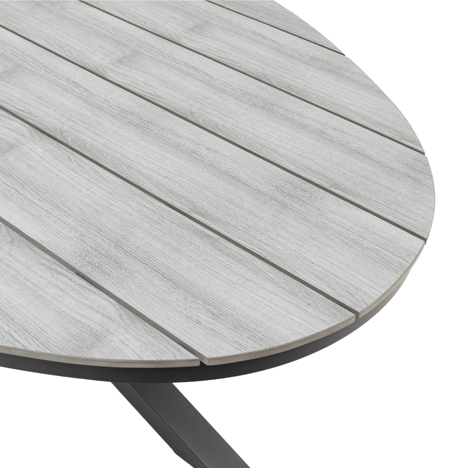 Aluminium / Nonwood Tisch Volterra 220x115x74cm in grau