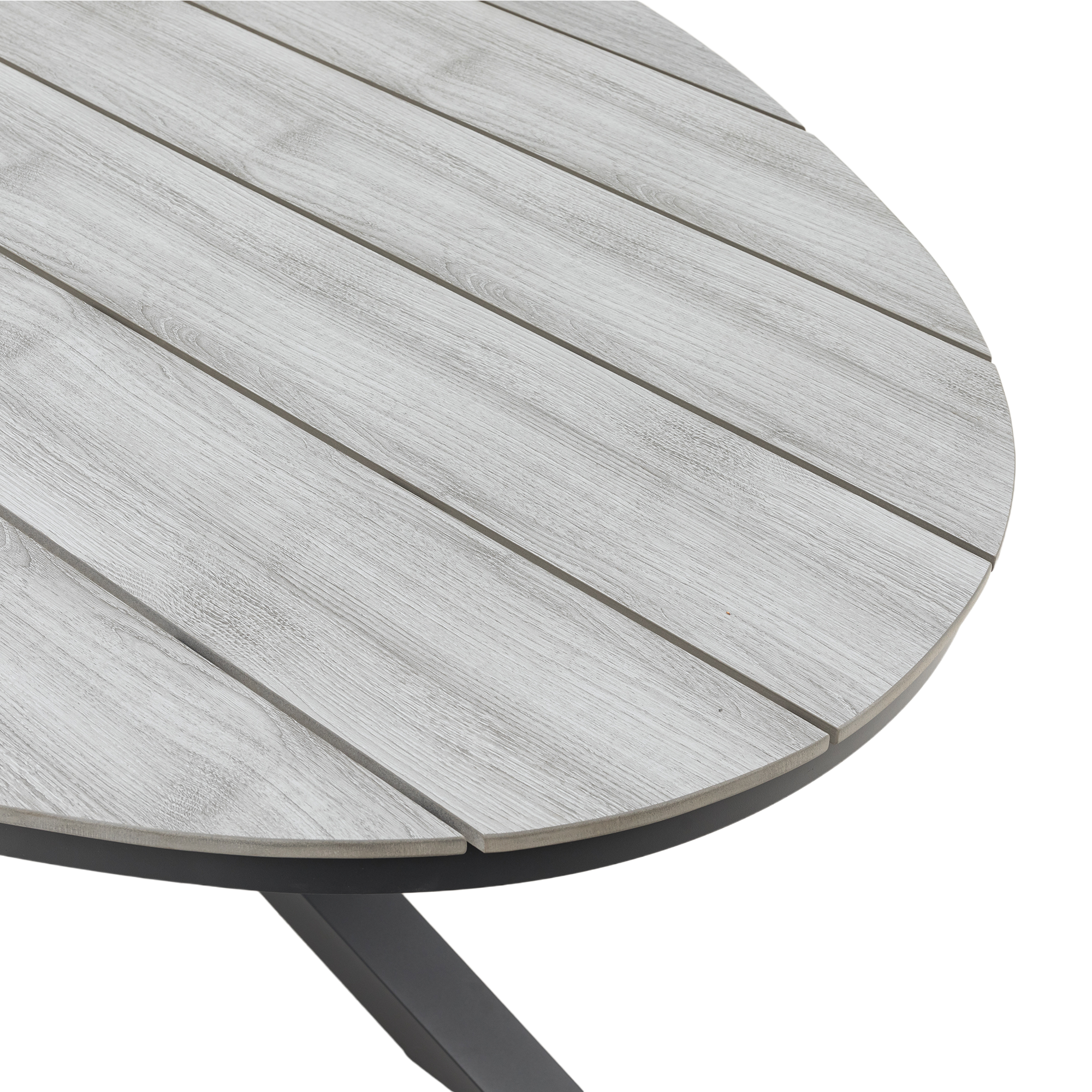 Aluminium / Nonwood Tisch Volterra 220x115x74cm in grau