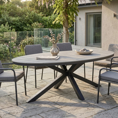 ☀️Summer Deal !☀️  Aluminium / Nonwood Tisch Volterra 220x115x74cm in grau