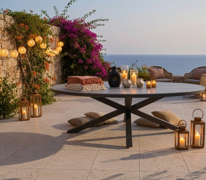 Gartenmöbel-Set Volterra Grey &amp; Manhattan – Stilvoller Komfort für gesellige Stunden im Freien