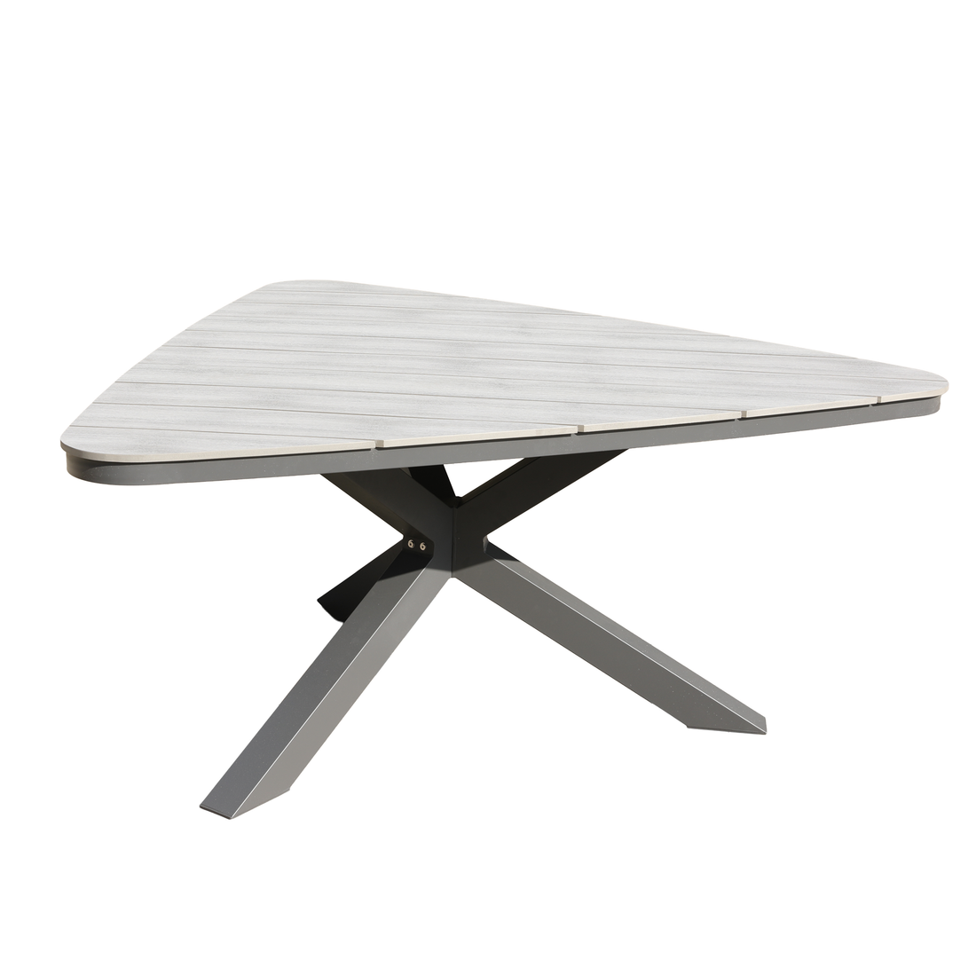 Aluminium / Nonwood Tisch Volterra 170x170x75cm grau