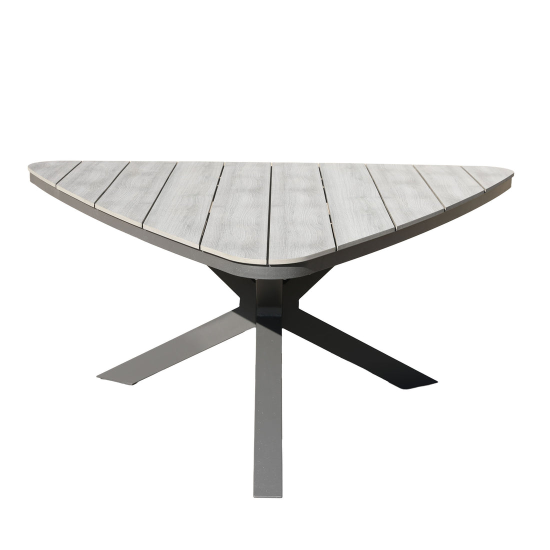 Aluminium / Nonwood Tisch Volterra 170x170x75cm grau