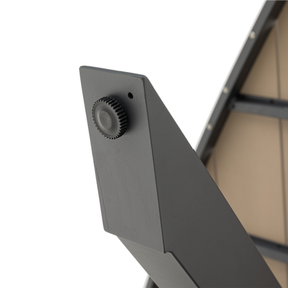 Aluminium / Nonwood Tisch Volterra 170x170x75cm oak - Triangel Form