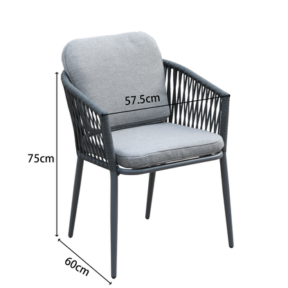 ☀️Summer Deal !☀️  Sommerabende neu definiert! 13-tlg. Dining Set Volterra 180x115x74cm inkl. Liora Sessel