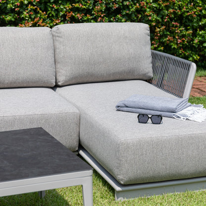 Deluxe Aluminium / Rope Lounge Set Marea XL