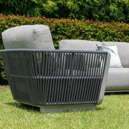 Deluxe Aluminium / Rope Lounge Set Marea XL