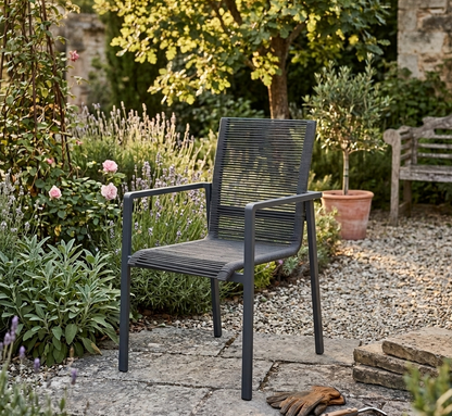 5 tlg Garten-Set Volterra &amp; Zoe in grau – Stilvoll genießen im Freien