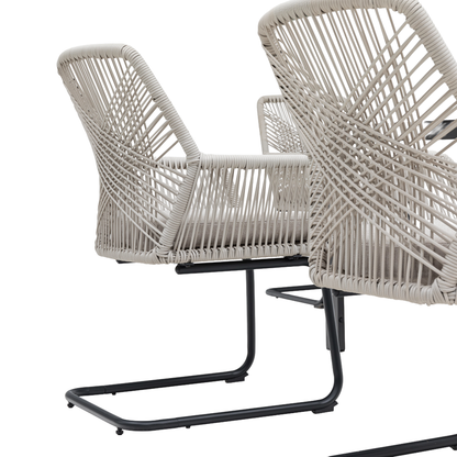 7 tlg. Essgruppe Santos Ideal zum Speisen anthrazit / nature