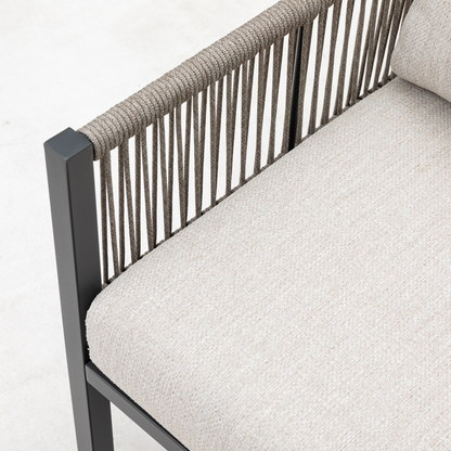 Aluminium / Rope Dining Lounge Set Terrazza