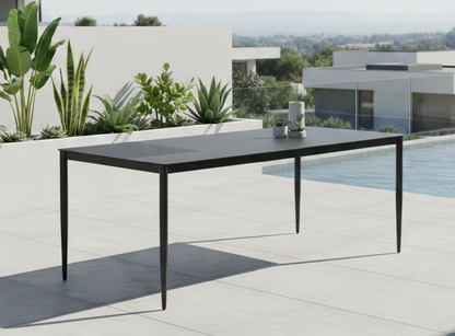 Esstisch Palermo 180 x 90 x 72cm mit aufliegender Dekorglasplatte