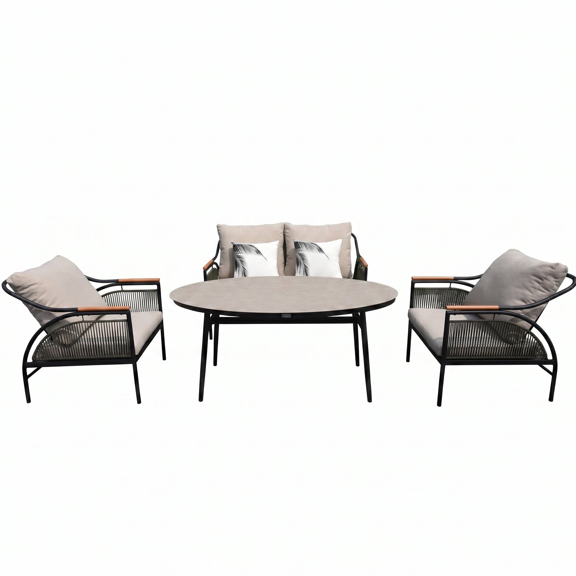 ⚽️ 🏆Unser WM Special! ⚽️🏆 Italienischer Chic! Komfort Dining Lounge Set Valencia / sehr bequem &amp; einladend