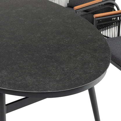 ⚽️ 🏆Unser WM Special! ⚽️🏆 ☀️ Italienischer Chic! Komfort 5 tlg Dining Set Valencia / sehr bequem &amp; einladend