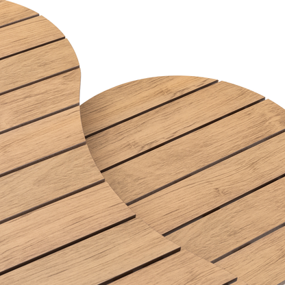 Aluminium / Rope Lounge Set Ronda in natur / olive grün