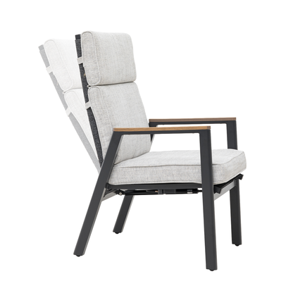 Wenn draußen zum Wohnzimmer wird: ARONA Dining-Set mit 6 Move-Sesseln &amp; ausziehbarem Tisch