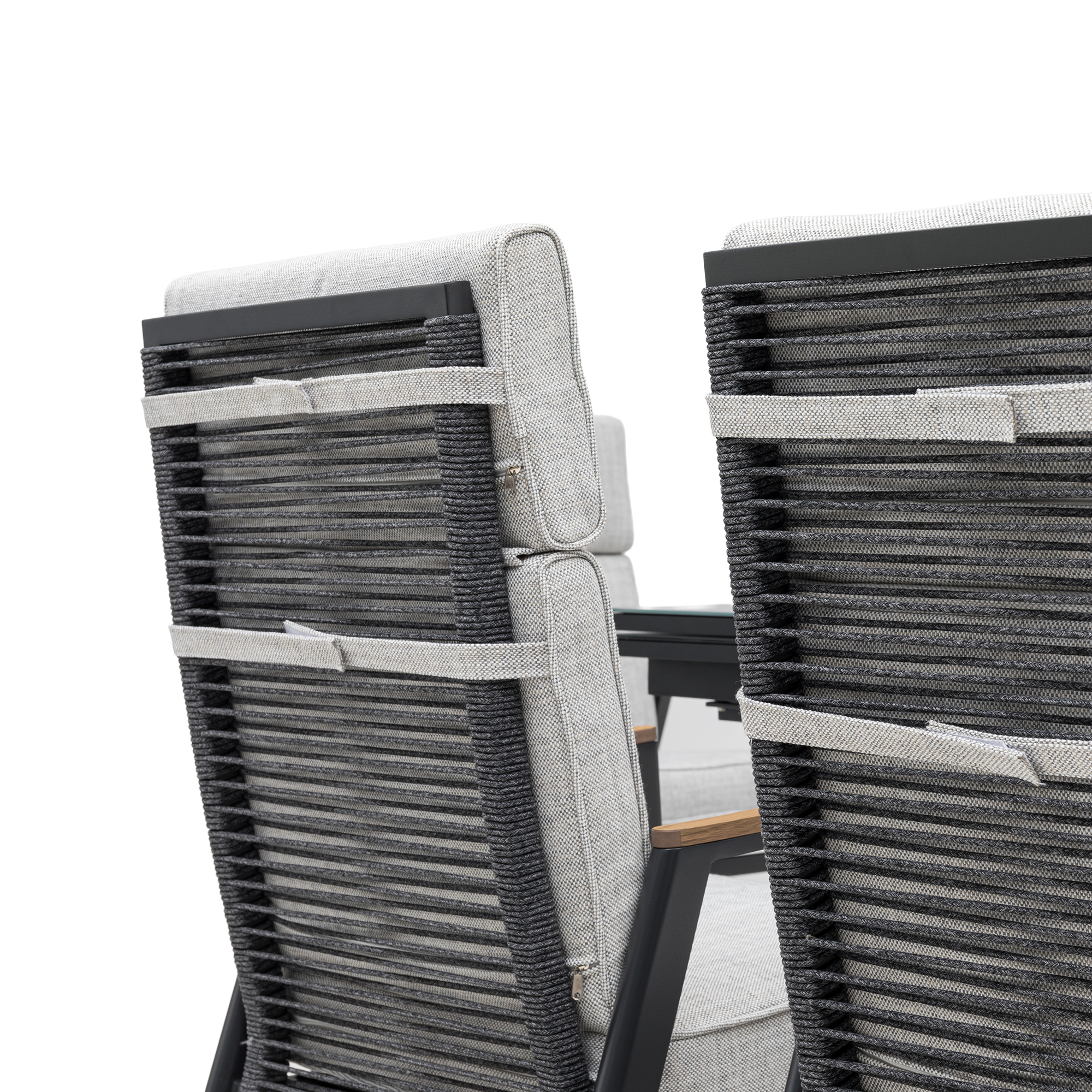 Wenn draußen zum Wohnzimmer wird: ARONA Dining-Set mit 6 Move-Sesseln &amp; ausziehbarem Tisch